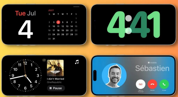 兴山苹果手机维修分享iOS17横屏充电待机显示有什么好处 