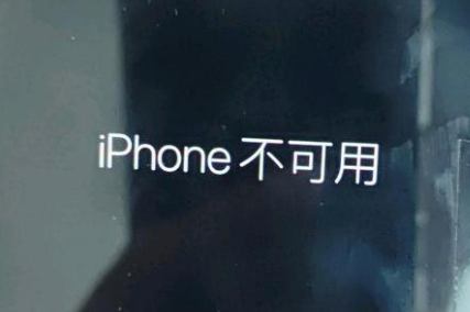 兴山苹果服务网点分享锁屏界面显示“iPhone 不可用”如何解决 